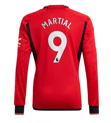 Manchester United Anthony Martial #9 Replika Hjemmebanetrøje 2023-24 Langærmet